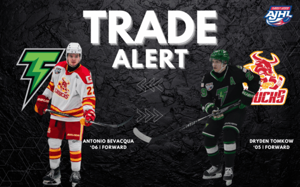 Thunder acquire Antonio Bevacqua in exchange for Assistant Captain Dryden Tomkow