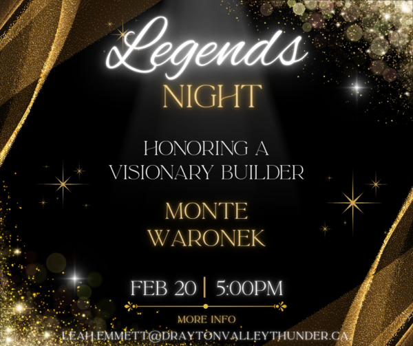 Drayton Valley Thunder Honors Legacy: The Late Monte Waronek Named Inaugural Hall of Fame Inductee 