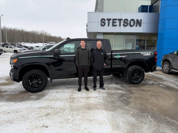 Head Coach Jeff Truitt Gets the Keys to a New Truck Courtesy of the Swendseid Family & Stetson Motors