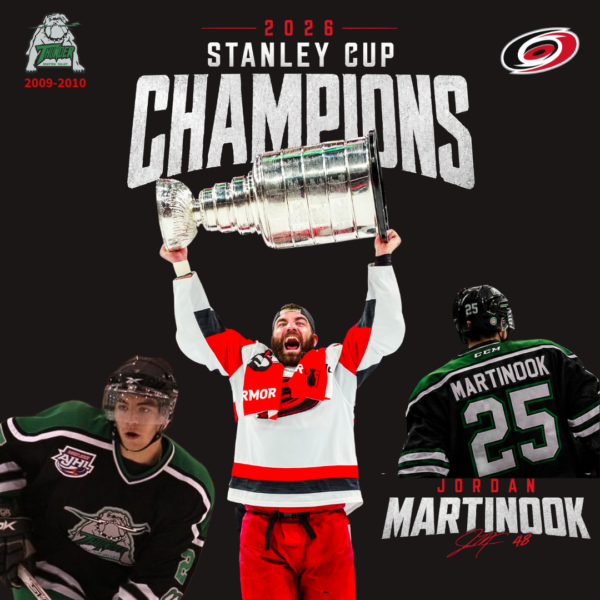 From Thunder to Stanley Cup Champion — Congratulations Jordan Martinook!