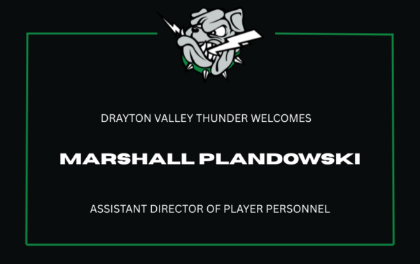 Drayton Valley Thunder Appoints Marshall Plandowski as Assistant Director of Player Personnel